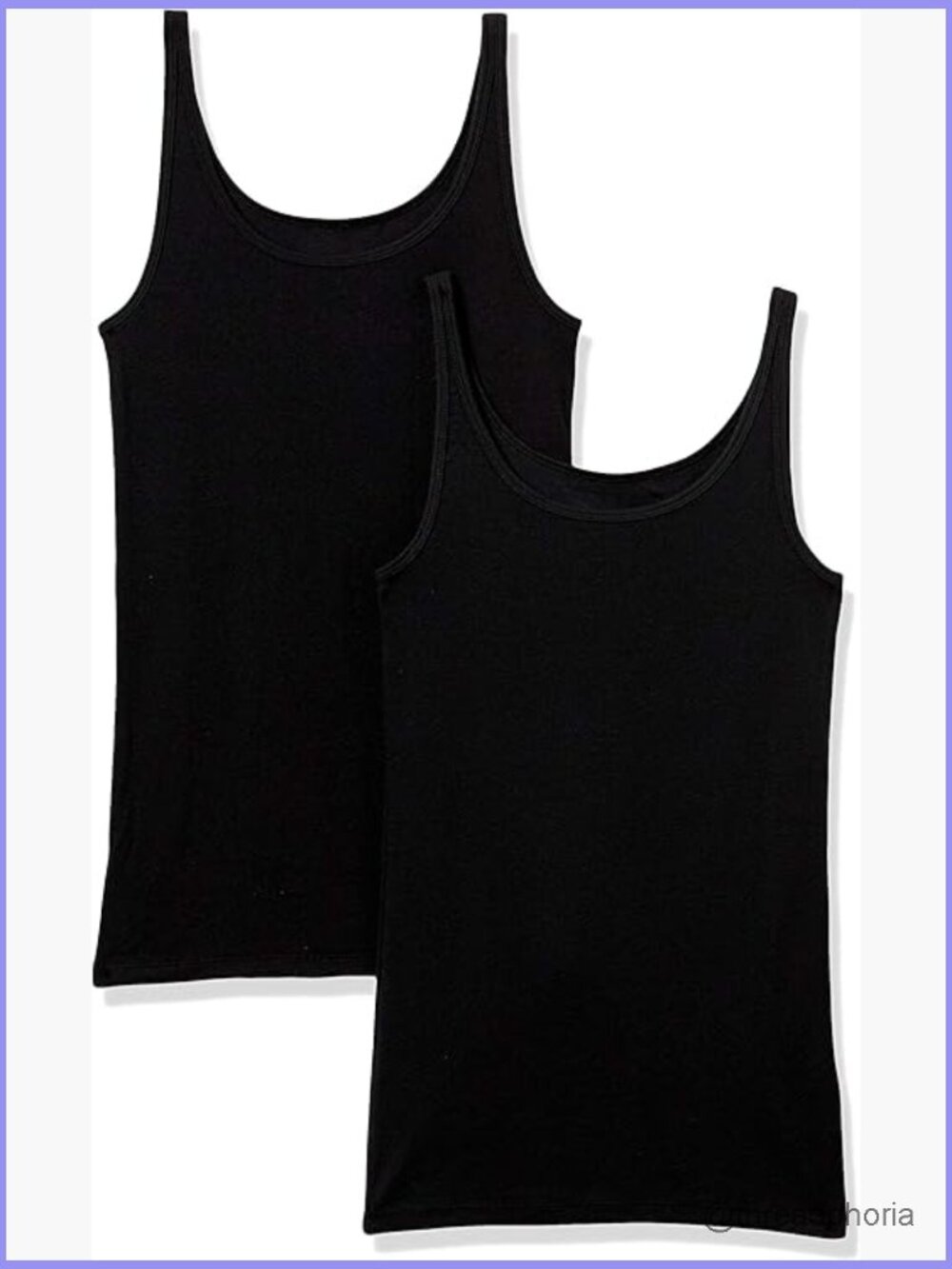 Slim-Fit Thin Strap Tank Top 2-Pack